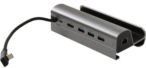 Док станция хаб USB-С 6 в 1 для Steam Deck, Nintendo Switch, RogAlly, KS-is