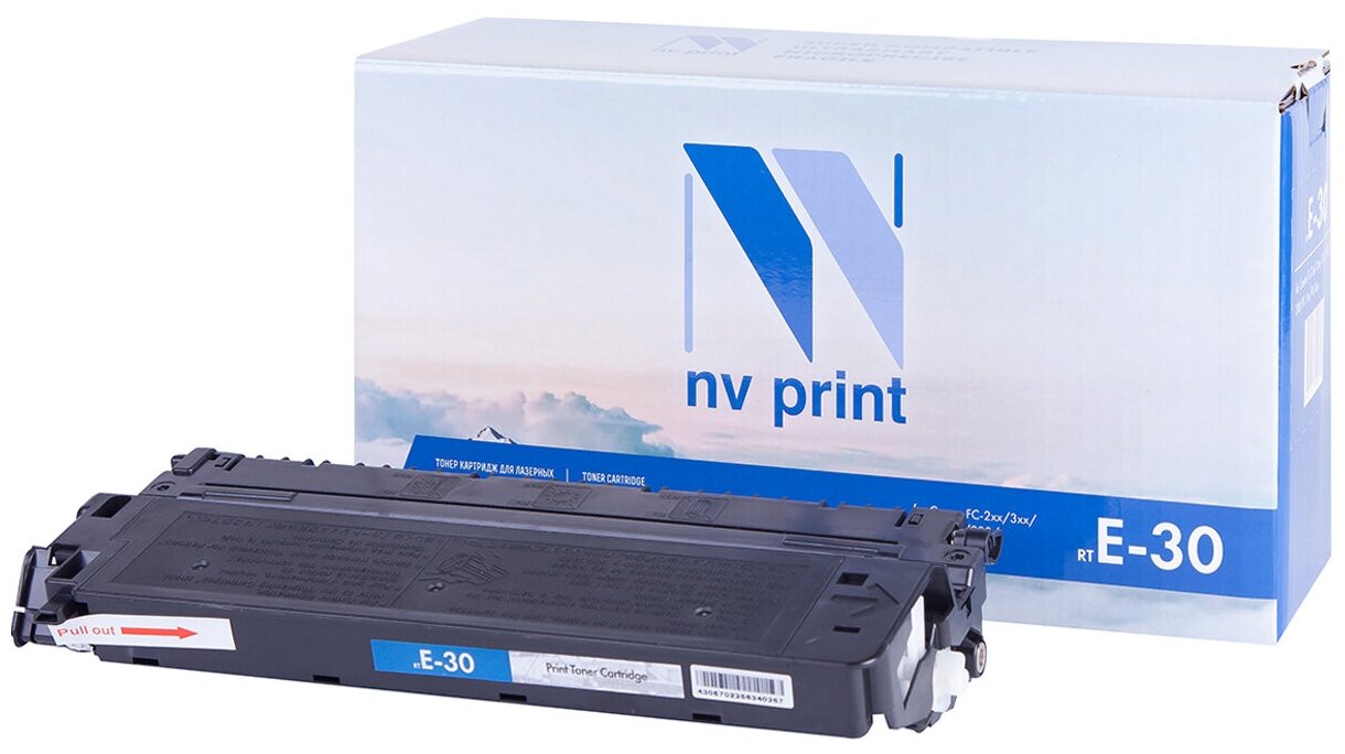 Лазерный картридж NV Print NV-E30 для Canon FC-2xx, 3xx, 530, 108, 208 PC-7xx PC-8xx (совместимый, чёрный, 4000 стр.)