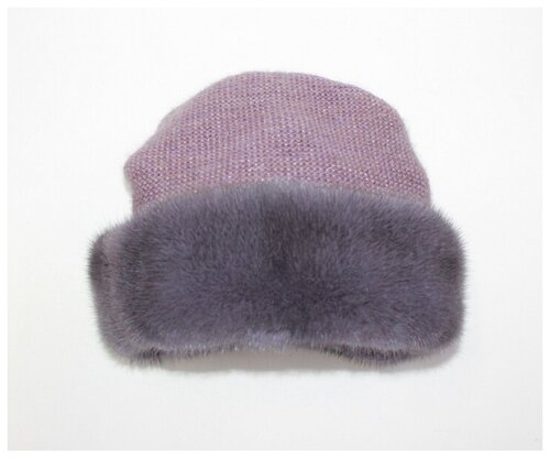Шапка шлем Мария, демисезон/зима, размер 57 - 58 - 59, фиолетовый