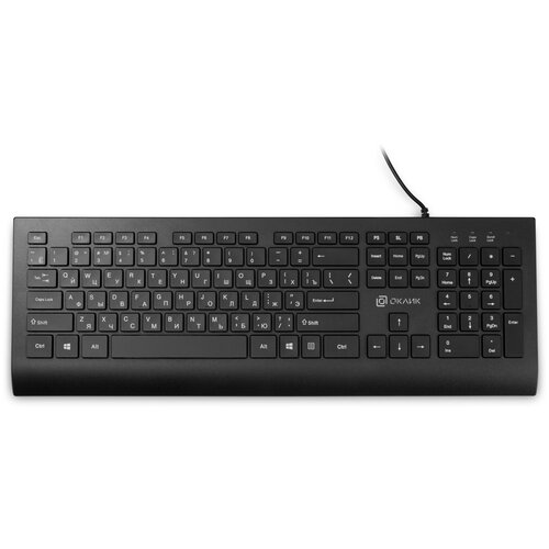 Клавиатура Оклик 155M черный USB slim 1678057 104600₽