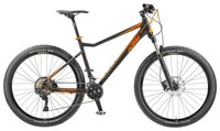 Горный (MTB) велосипед KTM Ultra 1964 Comp 27.22 (2018) black matt/orange glossy 17" (требует финаль