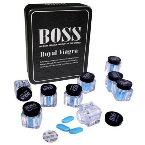 Таблетки для потенции Boss Royal Viagra (Босс Роял Виагра), мужская виагра для уверенного секса 27 табл, 9 тюб. х3 табл.
