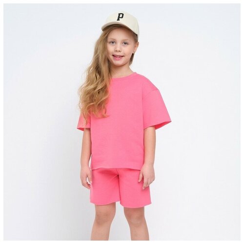 Комплект одежды Minaku, размер OneSize, розовый, мультиколор шорты для девочки цвет грязно розовый рост 110