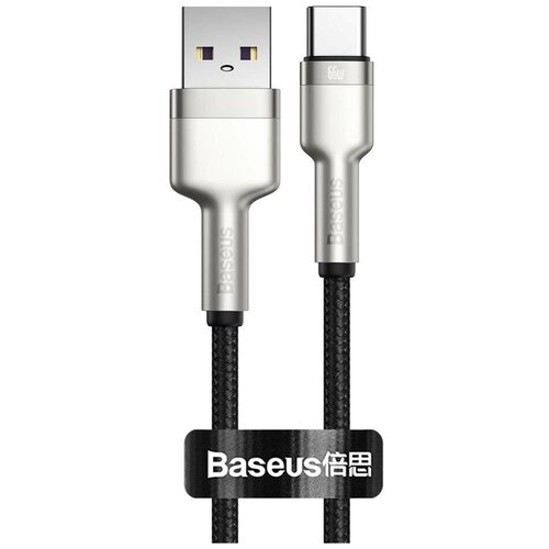 Кабель Baseus Cafule Series Metal Data Cable USB to Type-C 66W 0.25m Black (CAKF000001)