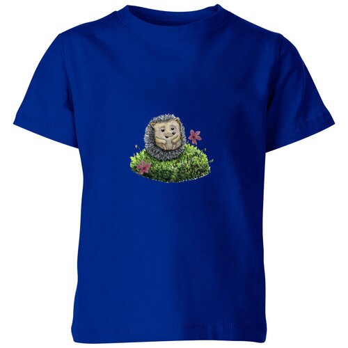 Футболка Us Basic, размер 6, синий детская футболка малыш ежик 164 синий