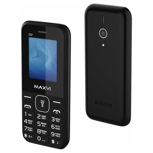 Сотовый телефон MAXVI C27 Black сотовый телефон maxvi k32 black