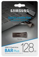 Флешка Samsung BAR Plus 128GB серый титан