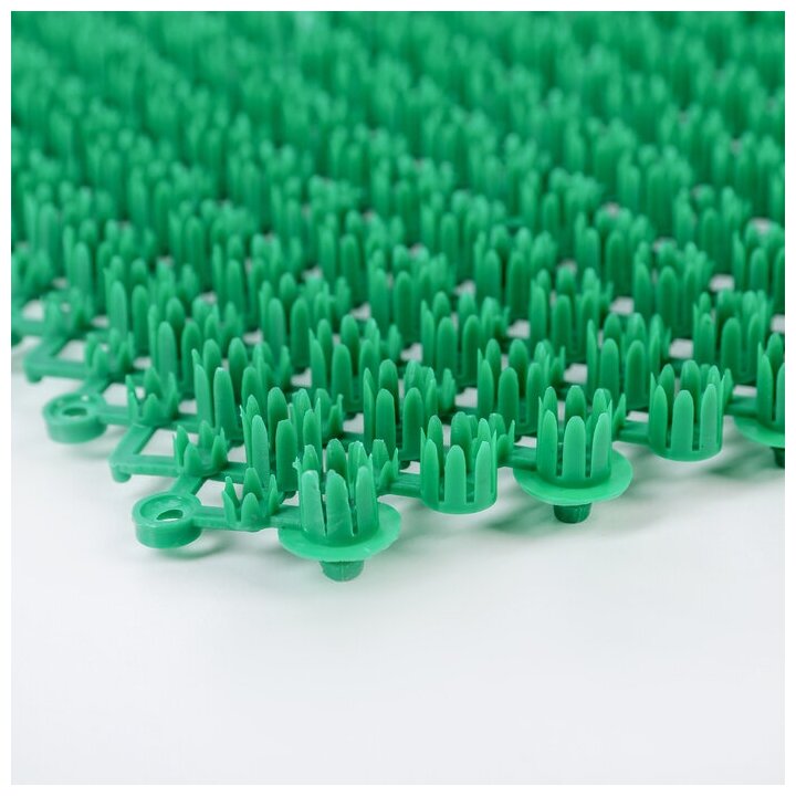 Покрытие ковровое щетинистое «Травка-эконом», 36×48 см, цвет зелёный - фотография № 6