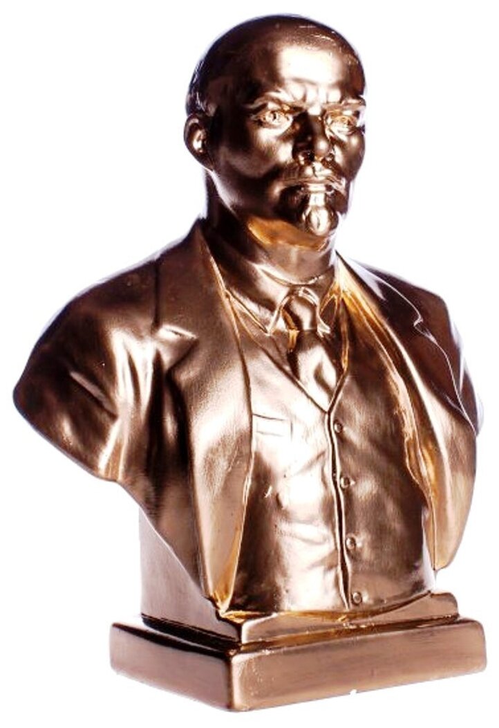 Статуэтка бюст В. И. Ленин 18х15 см гипс, цвет бронза