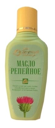 Зеленый доктор Масло репейное, 100 г, 100 мл, бутылка