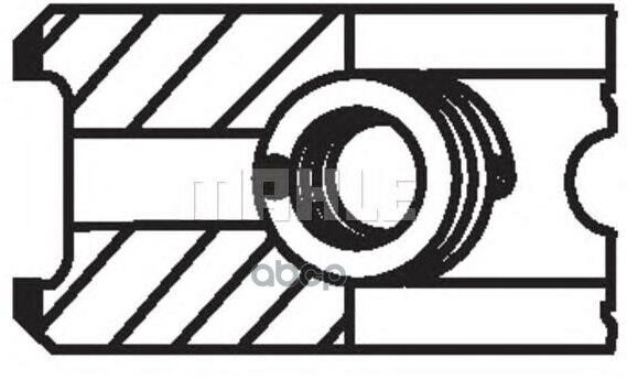 Кольца Поршневые 1Шт Audi. Vw. Seat 1.2Td =76.5 1.75X2x3 +0.50 Mahle/Knecht арт. 02954N1