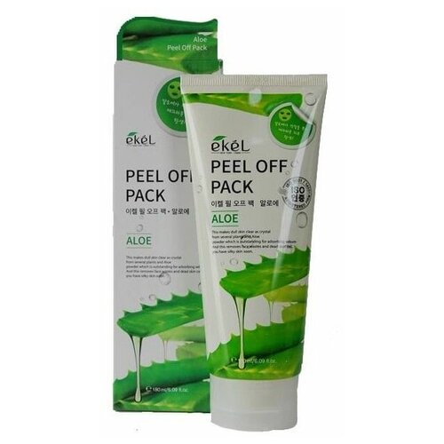 Маска-плёнка EKEL Peel-Off Pack Aloe с экстрактом алоэ, 180 г ekel маска пленка peel off pack с экстрактом огурца 180 г 180 мл