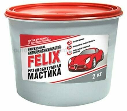 FELIX 411040081 Мастика резино-битумная FELIX, 2000 гр (ведро)