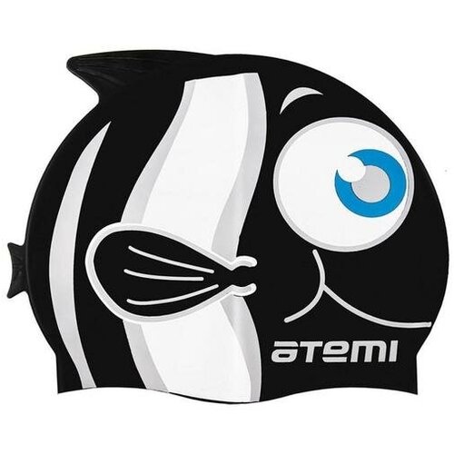 шапочка для плавания атеми силикон atemi дет рыбка черн fc102 Шапочка для плавания Атеми, силикон (дет.), рыбка, черн, FC102