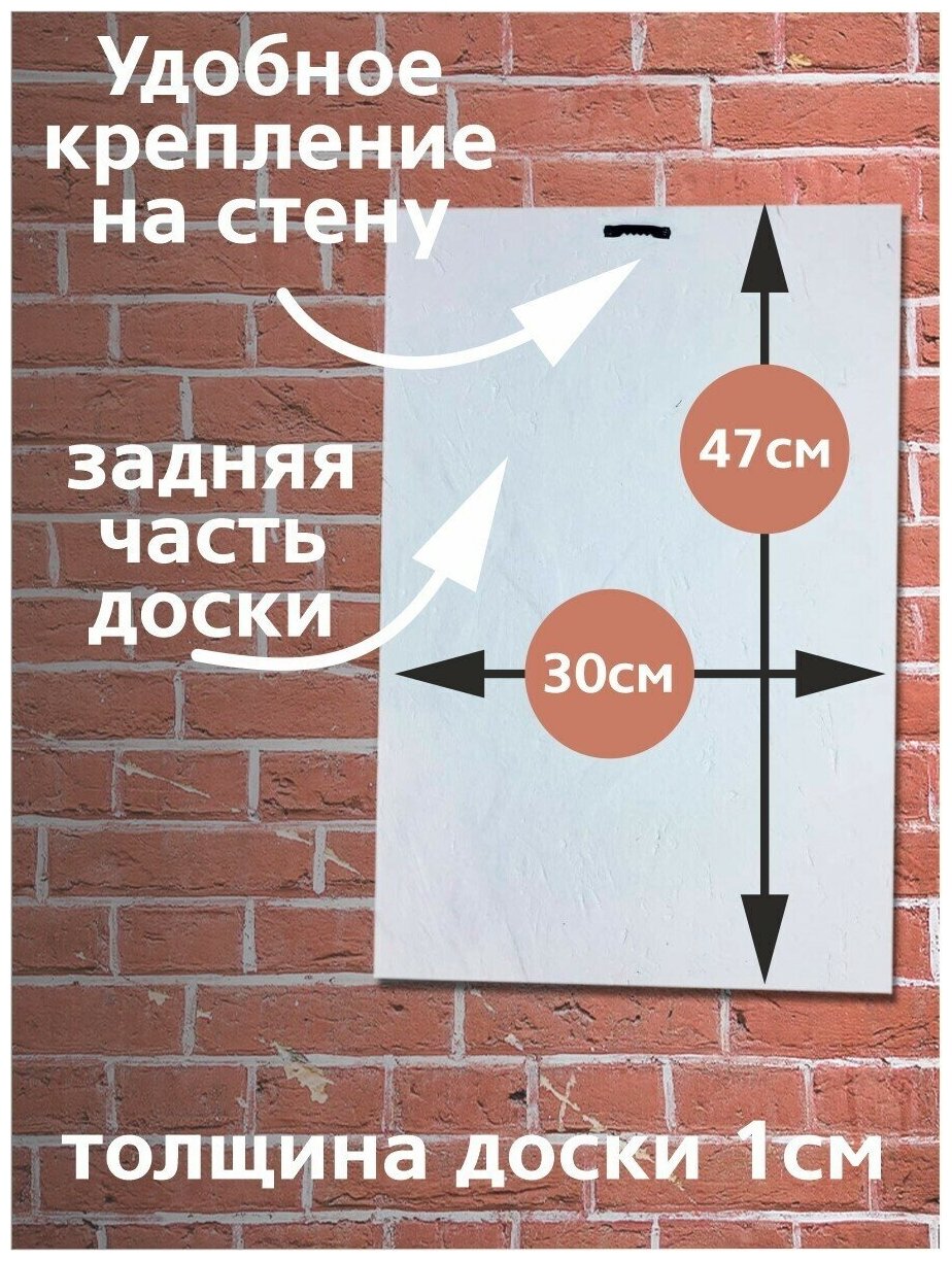 Картина интерьерная на рельефной доске, рисунок Аниме моя геройская академия - 7988 В