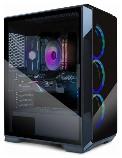 Корпус ATX Eurocase K520 без БП, RGB, USB 3.0