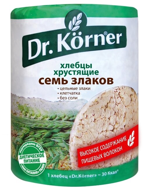 Хлебцы мультизлаковые Dr. Korner семь злаков 100 г