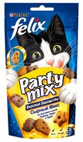 Лакомство для кошек Felix Party Mix Сырный микс со вкусом чедера, гауды и эдама 20 г