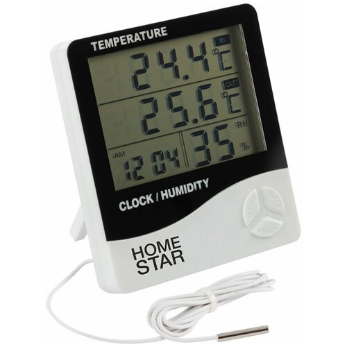 Термометр-гигрометр HOMESTAR HS-0109 комнатный измерение влажности белый 71800₽
