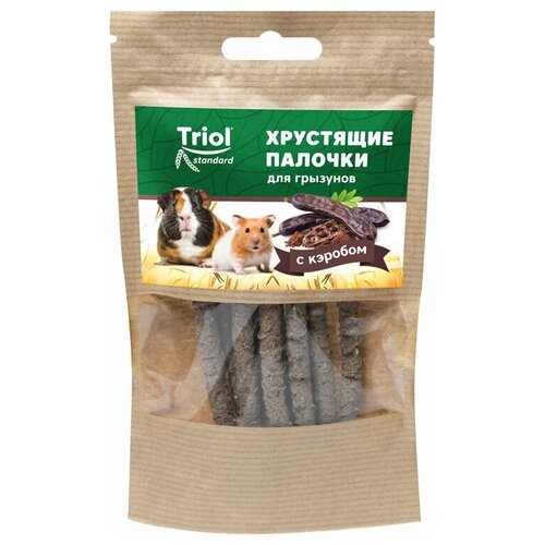 Лакомство Тriol Standard хрустящие палочки для грызунов с кэробом 30г 24 упаковки 5633₽