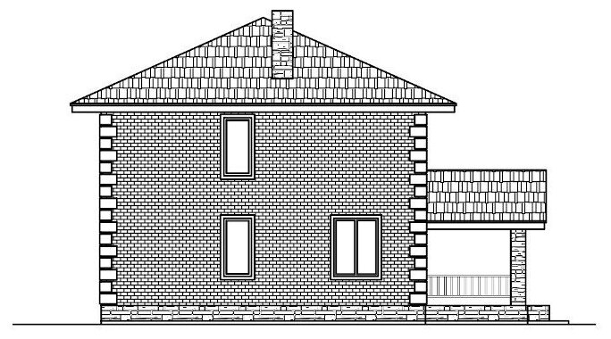 Проект газобетонного дома Catalog-Plans-40-04DF (165,18кв.м, 10,3x9,8м, газобетон 400) - фотография № 6