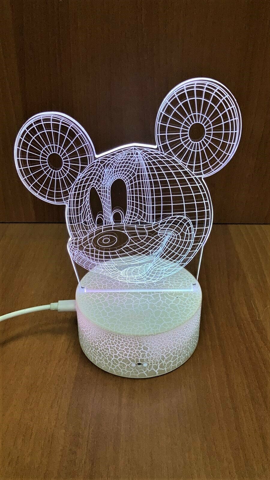 3D Светильник с пультом " Микки Маус " №90 - фотография № 8