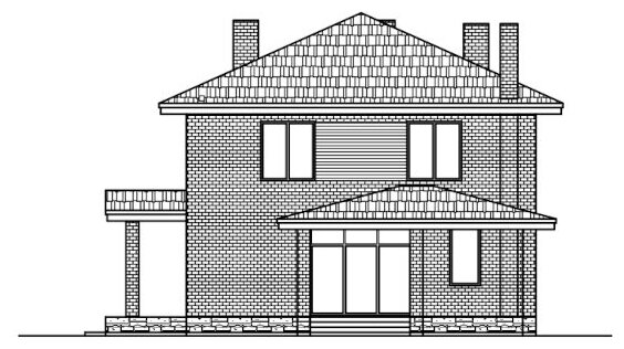 Проект газобетонного дома Catalog-Plans-40-04BEA (148,24кв.м, 10,26x10,26м, газобетон 400) - фотография № 5