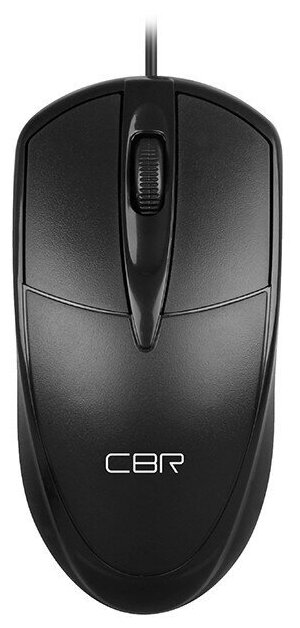 CBR CM 120 Black, Мышь проводная, оптическая, USB, 1000 dpi, 3 кнопки и колесо прокрутки, длина кабеля 1,8 м, цвет чёрный