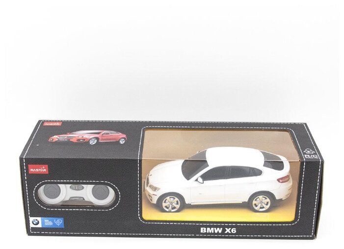 Легковой автомобиль Rastar BMW X6 (31700) 1:24 20 см фото 5