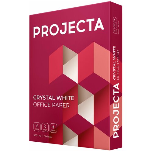 Бумага PROJECTA (А3, марка А, 80 г/кв. м, 500 л) PROJECTA Ultra 1629452