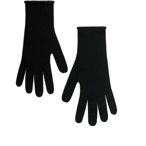 перчатки с отворотом mankova sh п 019 бежевый 7 Перчатки трикотажные черные