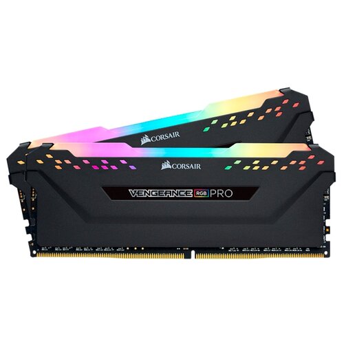 Оперативная память CORSAIR DDR4 16Gb (2x8Gb) 3200MHz pc-25600 Vengeance RGB Pro black (CMW16GX4M2C3200C16)