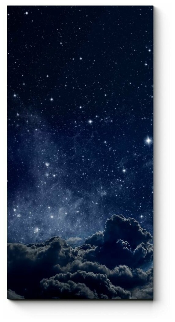 Модульная картина Звездное небо, завораживающая ночь 70x140