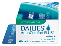 Контактные линзы Dailies (Alcon) AquaComfort PLUS Toric (30 линз) R 8,8 D -7,5 CYL -1,25 AX 20