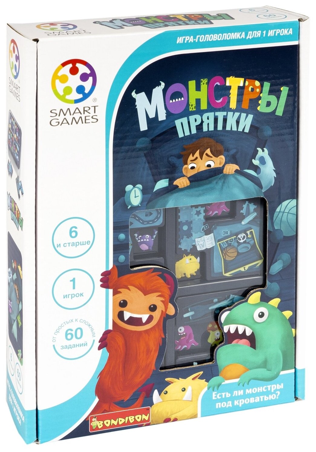 Игра-головоломка Bondibon ВВ5266 Smart Games Монстры прятки