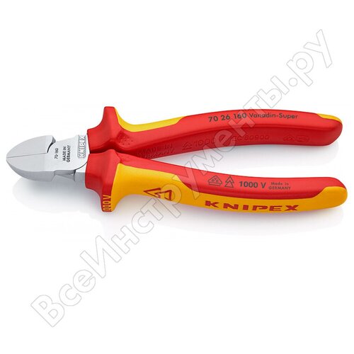 Диэлектрические бокорезы Knipex KN-7026160 бокорезы диэлектрические knipex kn 7006160sb 160 мм