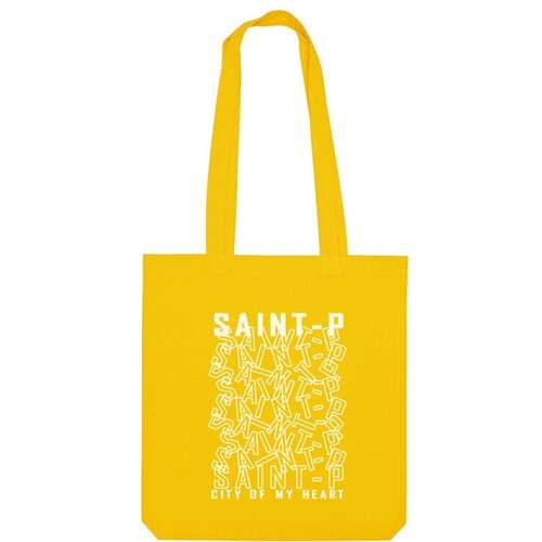 Сумка шоппер Us Basic, желтый сумка санкт петербург город моего сердца желтый