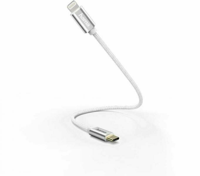 Кабель HAMA USB Type-C (m), Lightning (m), 0.2м, MFI, белый [00187209] - фото №8