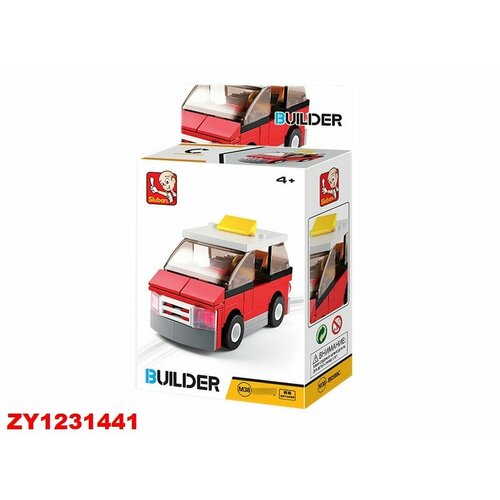 Конструктор Builder 38-0598C Машина в коробке конструктор builder 38 0593с пожарная машина в коробке