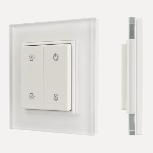 Изображение товара Панель SMART-P47-DIM-G-SUF (3V, 1 зона, Knob, 2.4G) (Arlight, Стекло) 032983