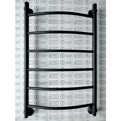 Полотенцесушитель Водяной Лесенка 80*50 Чёрный Матовый