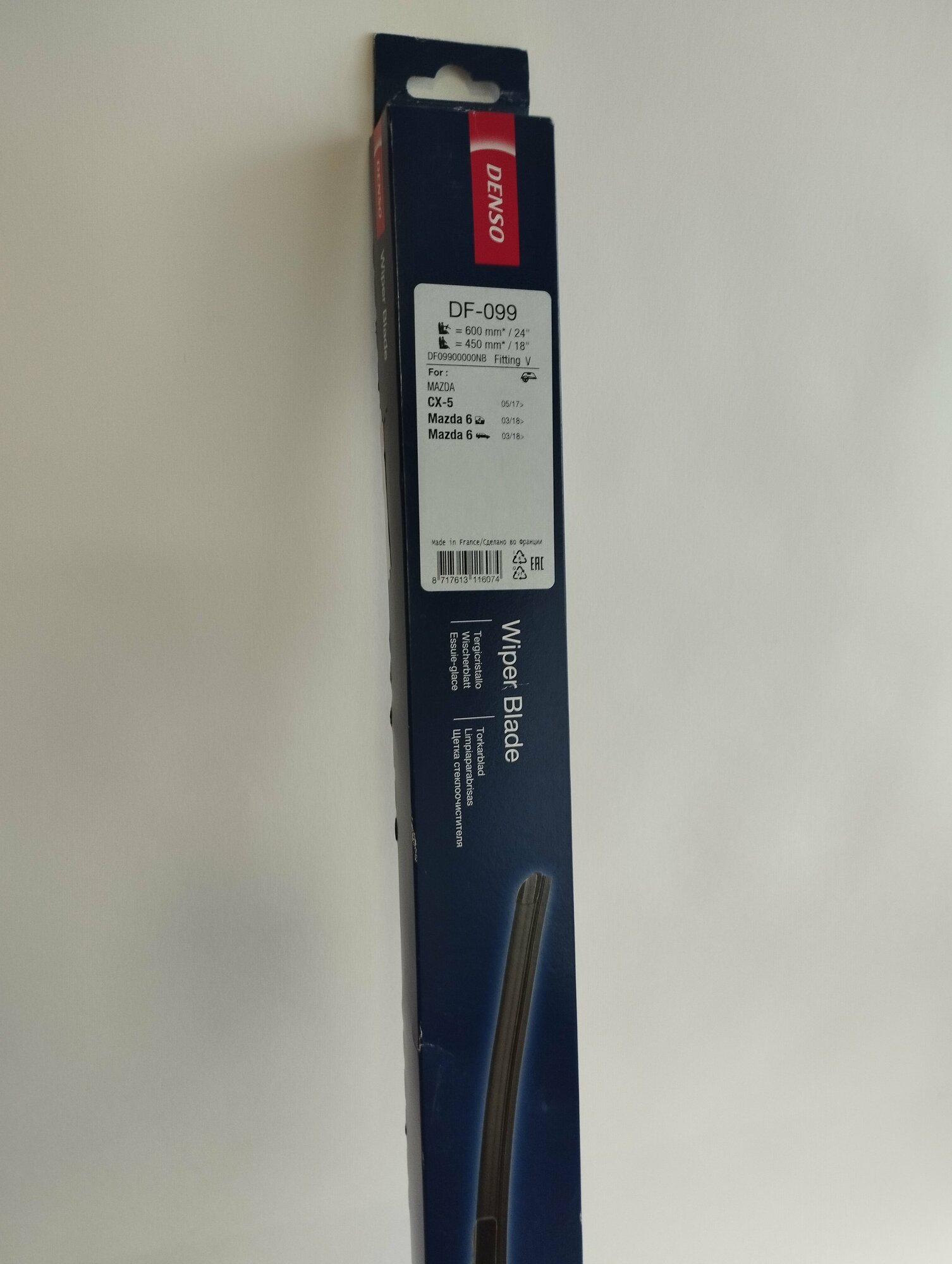 Щетка Стеклоочистителя 600/450 Мм Бескаркасная Комплект 2 Шт Denso Wiper Blade Df-099 Denso арт. DF-099 — фото 16
