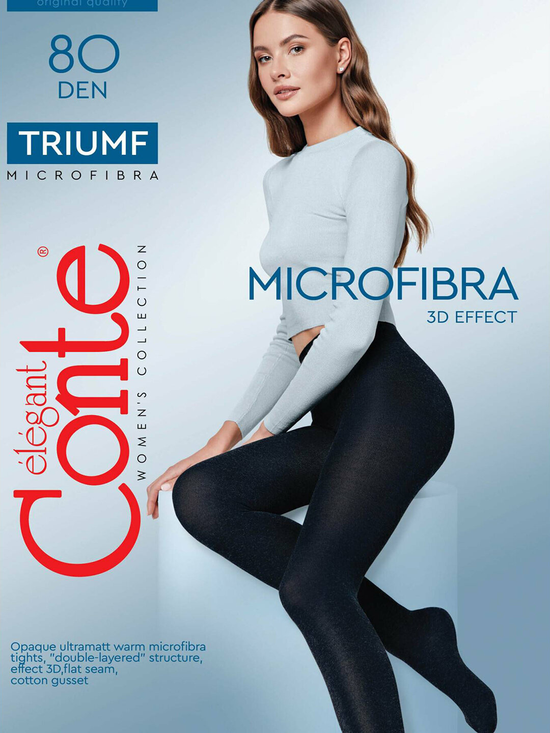 Колготки Conte elegant Triumf, 80 den, nero/черный