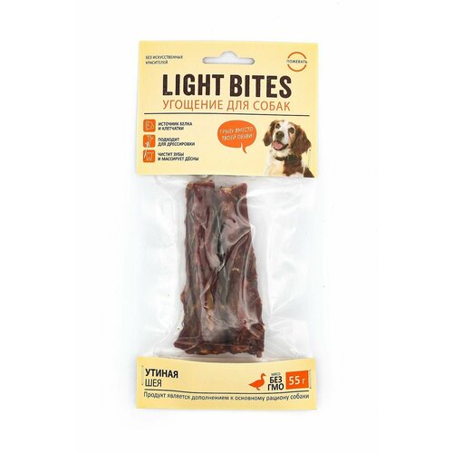 Лакомства для собак Light Bites 55г Утиное шея LB001 LIGHT BITES