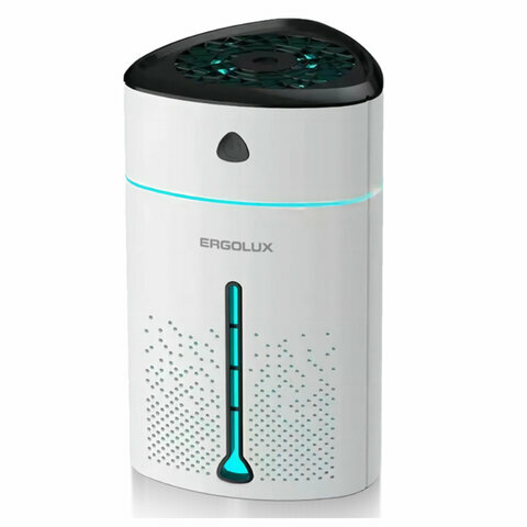 фото Увлажнитель воздуха ERGOLUX ELX-HUM01-C01, объем бака 1 л, 5 Вт, подсветка, белый
