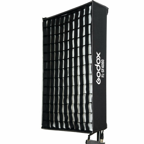 Софтбокс Godox FL-SF 4060 с сотами для FL100 комплект зонт софтбокс с отражающим серебряным куполом 60 х 90 см и съемным диффузором fotokvant u 6090so