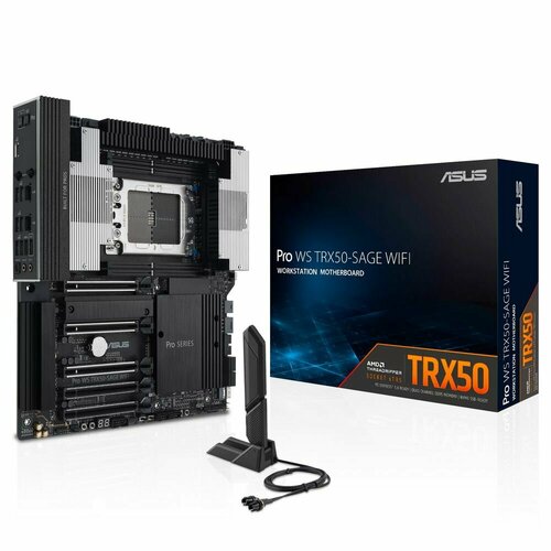 ASUS Материнская плата ASUS PRO WS TRX50-SAGE WIFI /AMD STR5, TRX50, PCIE 5.0, WS MB PRO WS TRX50-SAGE WIFI