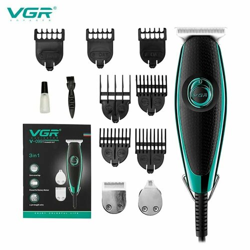 Машинка для стрижки волос Professional VGR V-099, черный машинка для стрижки волос vgr professional v 130