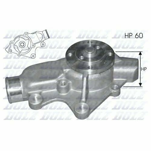 Водяной насос Dolz J202 для Jeep Cherokee, Grand Cherokee I, Wrangler II