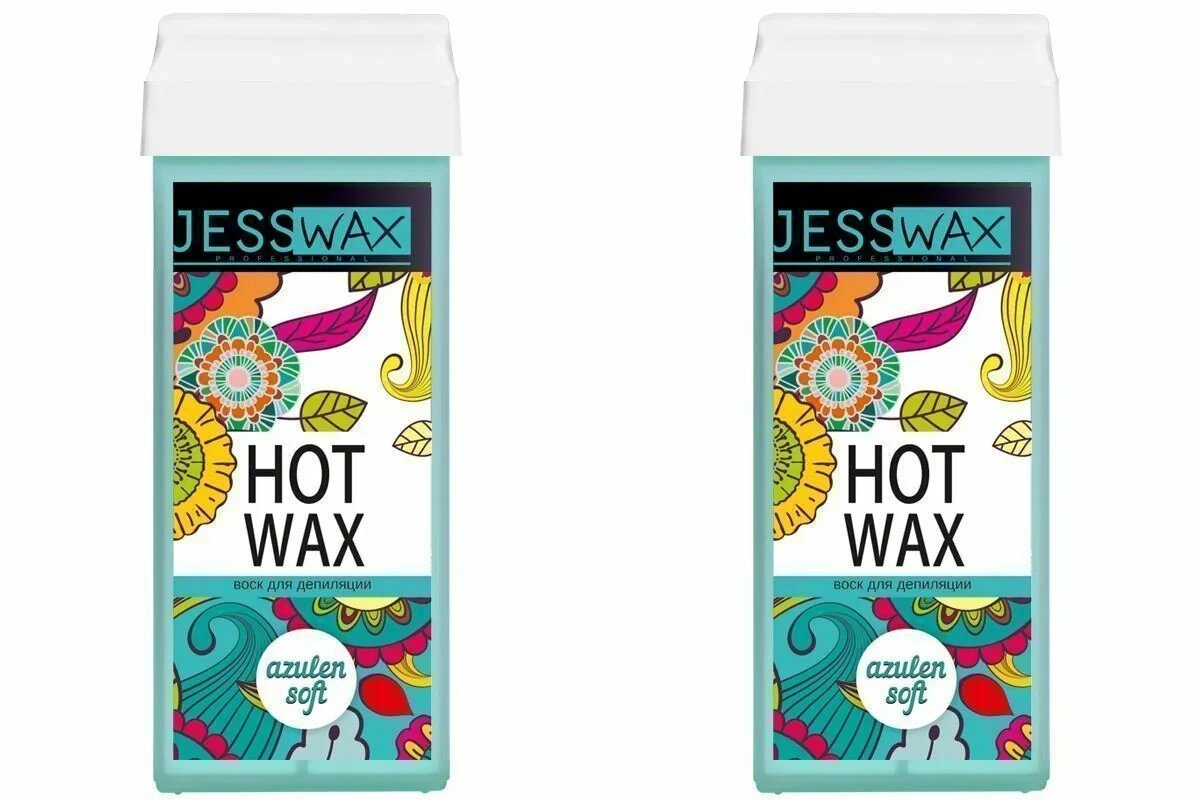 Воск JessNail тёплый в картридже, азулен, 100 мл, 2 шт